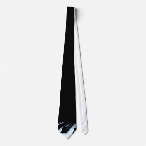 Black  White Piano Keys Tie