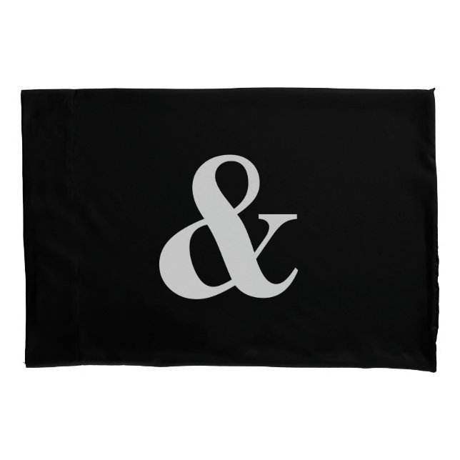 Black White Pillow Case (Front)