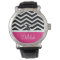 Black White Pink Chevron Custom