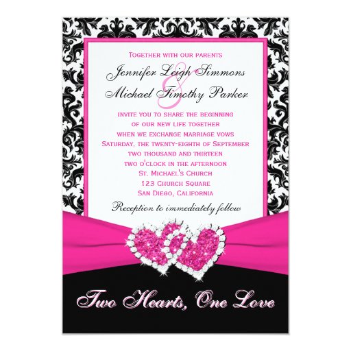 Damask Wedding Invites 8