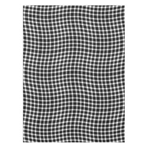 Black White Plaid Checker Seamless Pattern Tablecloth