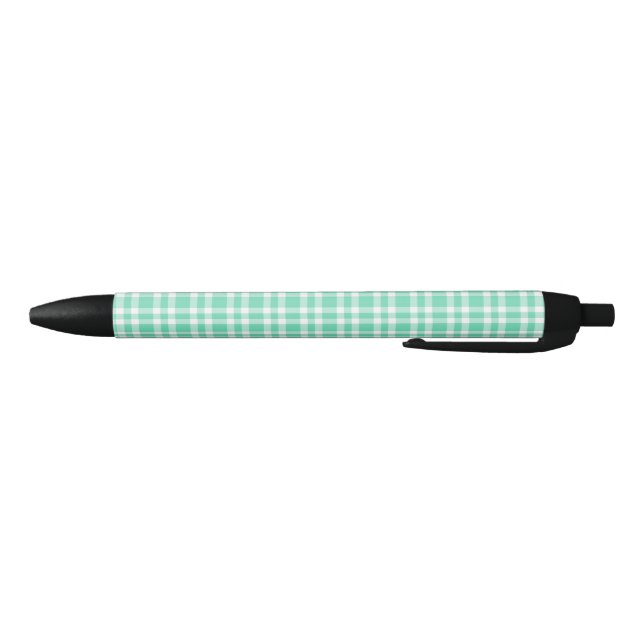 Black White Plaid Pattern Pen (Bottom)