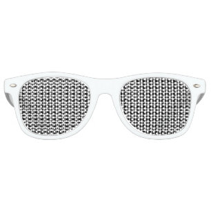 Black White Plaid Pattern Retro Sunglasses