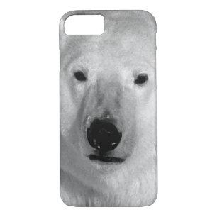 Black & White Polar Bear iPhone 7 Case