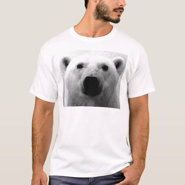 Black & White Polar Bear T-Shirt (Front)
