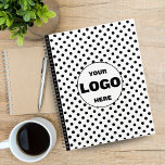 Black & White Polka Dot Custom 2026 Business Planner<br><div class="desc">Stay organized in style with this Black & White Polka Dot 2026 Custom Business Planner, designed for both professionalism and personalization. Featuring a sleek black background with a timeless polka dot pattern, this planner can be fully customized with your company logo, monogram initials, name, and year (2026 or any year)....</div>