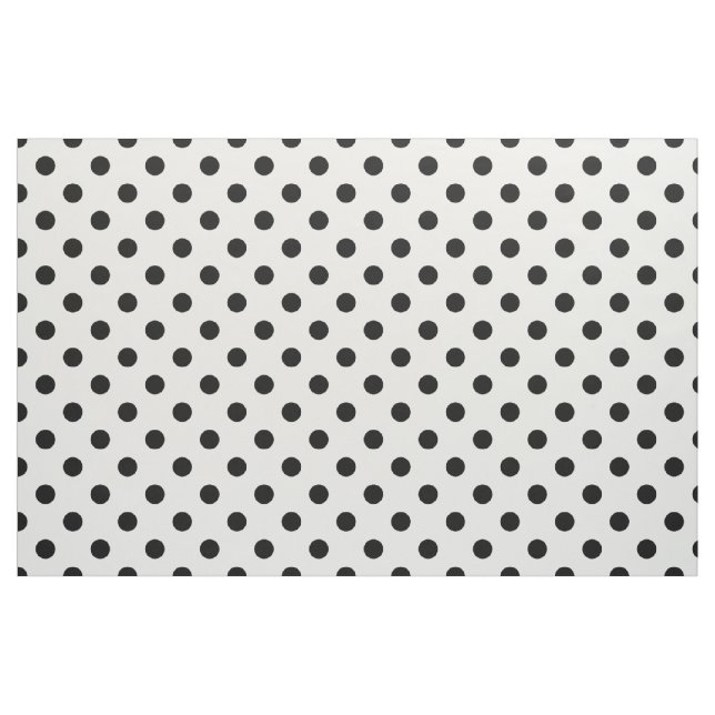 Black White Polka Dot Fabric (Fat Quarter)