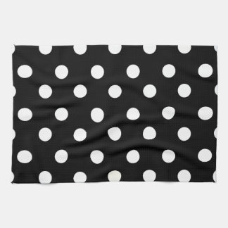 Black & White Polka Dot Kitchen Towel