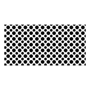 Black White Polka Dots Big and Small Card