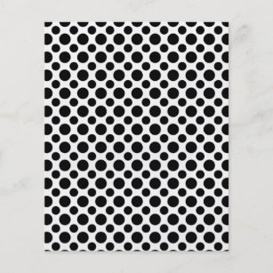 Black White Polka Dots Big and Small Flyer