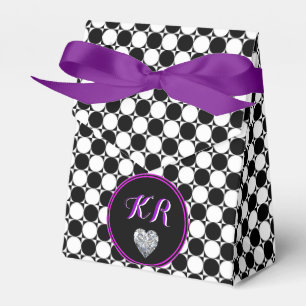Black & White Polka Dots Favor Boxes