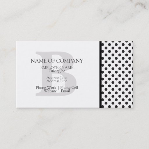 Customizable BusinessCards With Monograms  Profile Cards Business Card Template