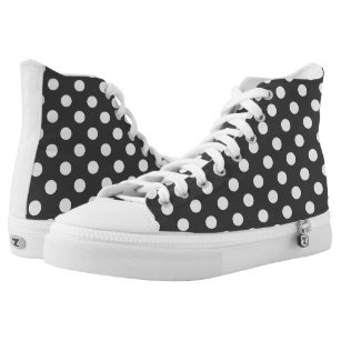 Black And White Polka Dot Shoes | Zazzle