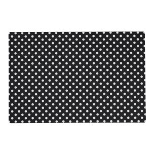 Black White Polka Dots Pattern Placemat