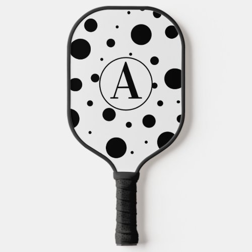  Black White Polka Dots Pickleball  Pickleball Paddle