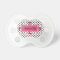 Black White Polka Dots Pink Baby Girl Pacifier