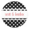 Black & White Polka Dots - Red