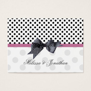 Black, white polkadot Thank you Wedding/Gift Tag