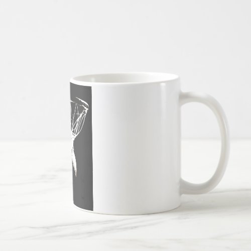 Black White Pop Art Basketball Coffee Mug