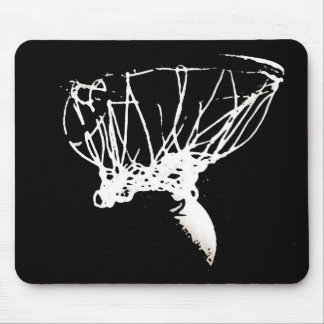 Black White Pop Art Basketball Mouse Pad