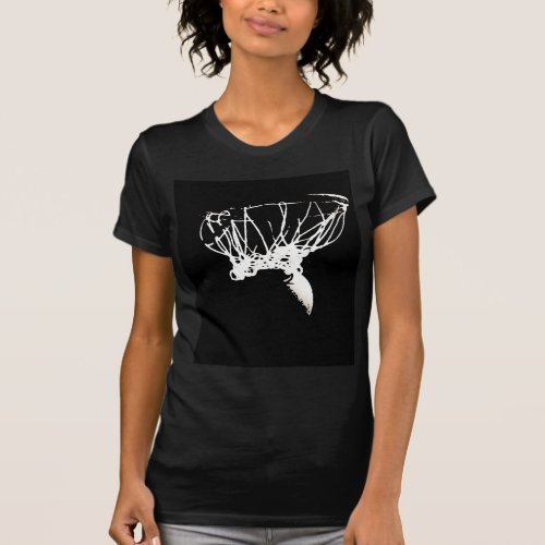 Black White Pop Art Basketball T_Shirt