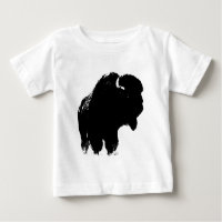 Black & White Pop Art Bison Buffalo