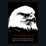 Black White Pop Art Eagle Leadership Poster<br><div class="desc">Freedom & Courage Motivational  Eagles Images - Fearsome Patriotic Eagle - Pop Art Syle American Eagle Landing Image - Sephia Brown Tones Watercolor Effect American Bald Eagle - Fearless American Bald Eagle: Flying American Eagle Pictures - The bald eagle is the national bird and symbol of the USA.</div>