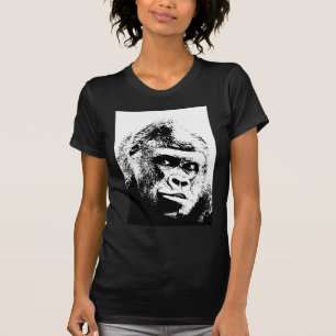 Black White Pop Art Gorilla T-Shirt