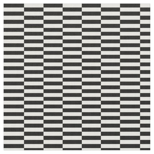 black white pop art grid stripes minimalist fabric (Close Up)