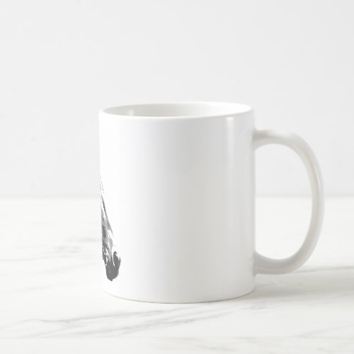 Black  White Pop Art Horse Coffee Mug