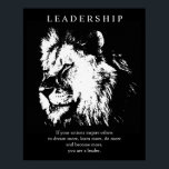 Black White Pop Art Leadership Lion Poster<br><div class="desc">Lion Digital Artwork - Lion Head Computer Animal Art - College Pop Art - Wild Big Cats Computer Images</div>