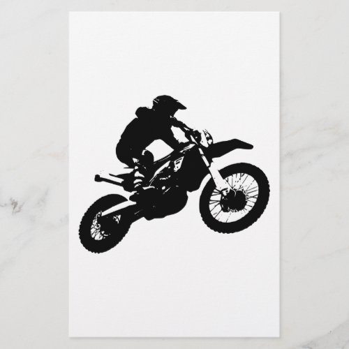 Black White Pop Art Motocross Motorcyle Sport