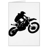 Black White Pop Art Motocross Motorcyle Sport (Front)