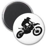 Black White Pop Art Motocross Motorcyle Sport Magnet at Zazzle
