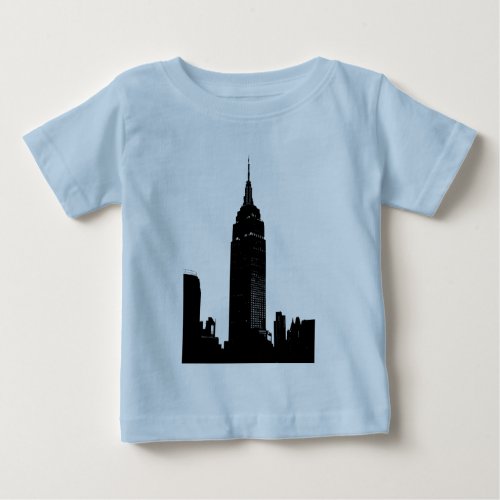 Black  White Pop Art New York Baby T_Shirt