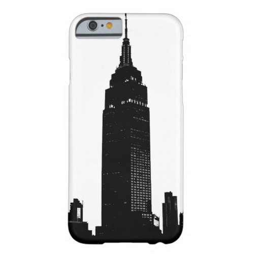 Black  White Pop Art New York Barely There iPhone 6 Case