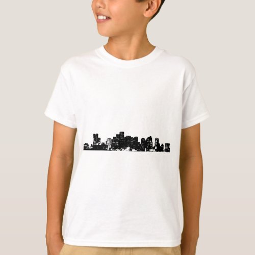 Black White Pop Art New York City T_Shirt