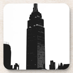 Black & White Pop Art New York Coaster