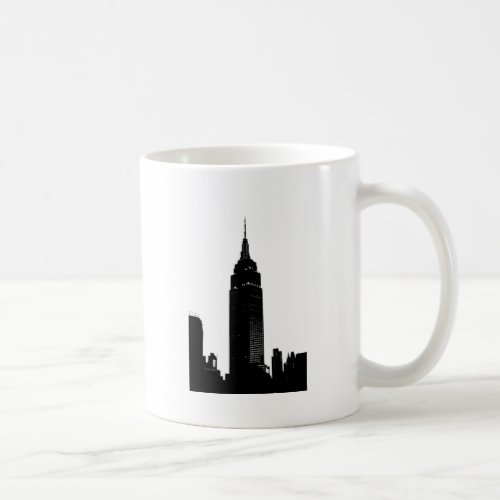 Black  White Pop Art New York Coffee Mug