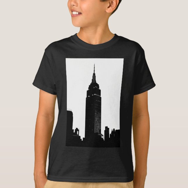 Black & White Pop Art New York T-Shirt (Front)