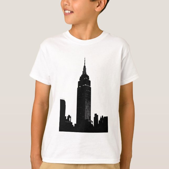 Black & White Pop Art New York T-Shirt (Front)