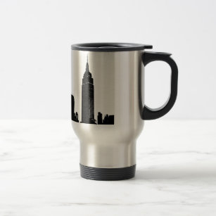 Black & White Pop Art New York Travel Mug
