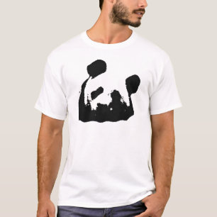 Black White Pop Art Panda T-Shirt