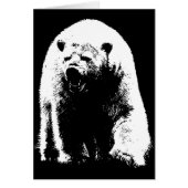 Black & White Pop Art Polar Bear (Front)