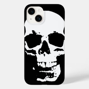 Black & White Pop Art Skull Stylish Cool Case-Mate iPhone 14 Case