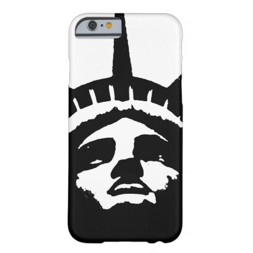 Black White Pop Art Statue Liberty iPhone 6 Case