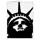 Black & White Pop Art Statue of Liberty (Front)