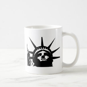 Black & White Pop Art Statue of Liberty Coffee Mug