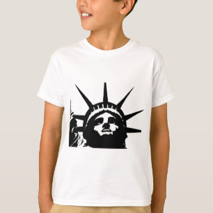Black & White Pop Art Statue of Liberty T-Shirt
