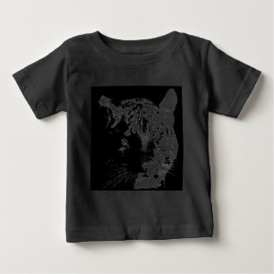 Black & White Pop Art Tiger Baby T-Shirt